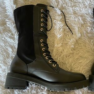 Blondo Waterproof Leather Margot combat Boots